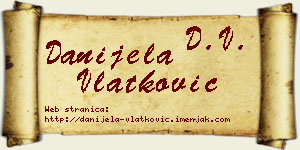 Danijela Vlatković vizit kartica